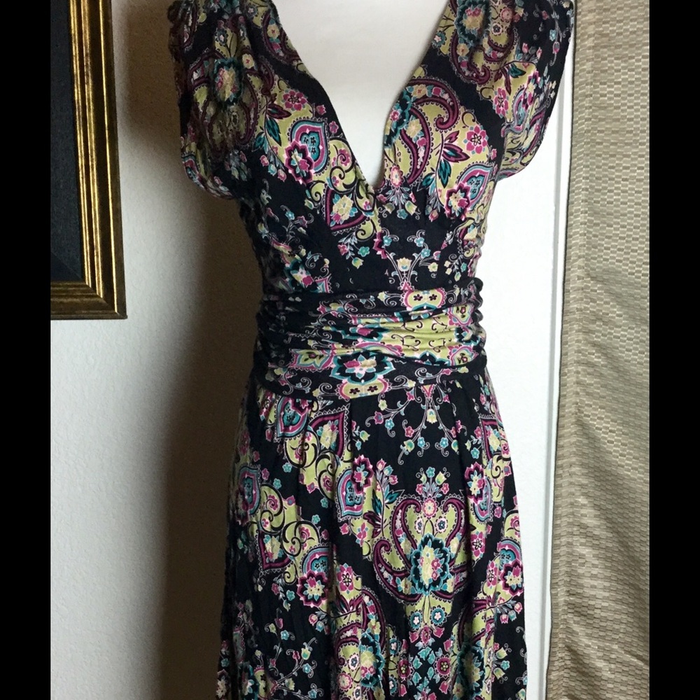 Paisley Floral Free People Dress.  Sz S